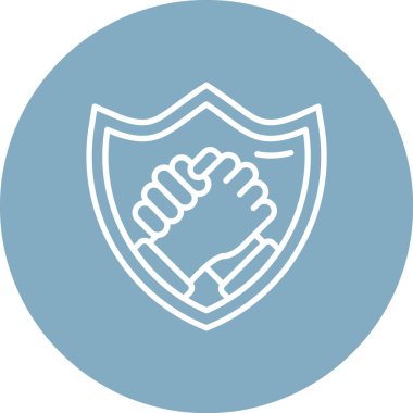 kalkan ikon vektör illüstrasyonu