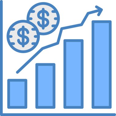 Büyüme Grafiği. Web simgesi