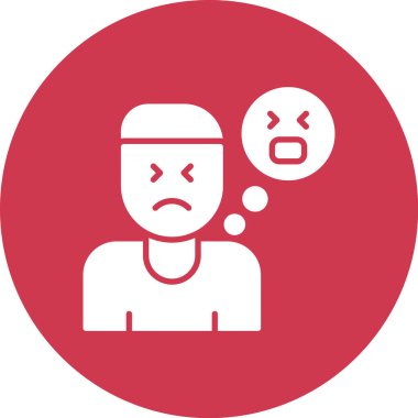 Üzgün surat. Basit tasarım