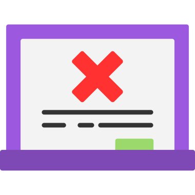 Hata simgesi vektör illüstrasyonu