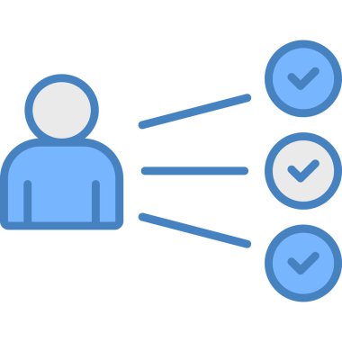 iş insanları simgesi vektör çizimi çizimi