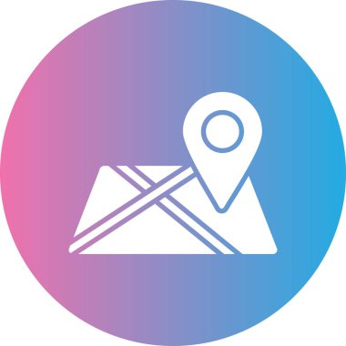 Harita konumu vektör simgesi