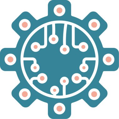 Dişliler. Web simgesi basit tasarım