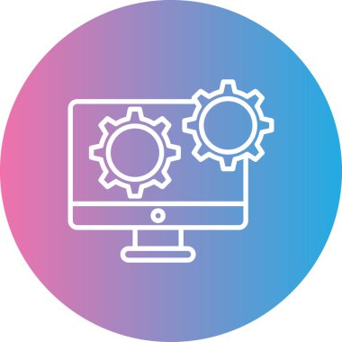 seo modern simgesinin vektör illüstrasyonu