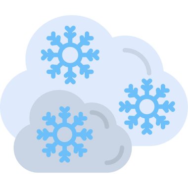 kar simgesi vektörü ağ ve mobil tasarımınız için beyaz arkaplanda izole edildi, kış hava durumu logosu kavramı