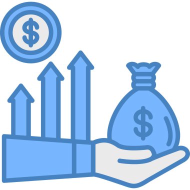 Para için. Web simgesi basit illüstrasyon