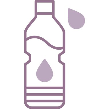 Su. Web simgesi basit illüstrasyon