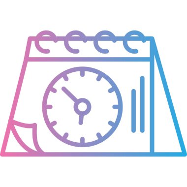 Saat. Web simgesi basit illüstrasyon