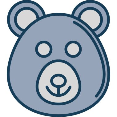 hayvan ayı simgesi - taslak biçiminde