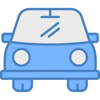 - Araba. Web simgesi basit illüstrasyon