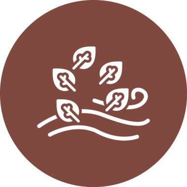 Ağaç simgesinin vektör illüstrasyonu