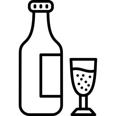 Şampanya kadehi. Basit tasarım