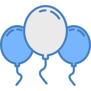 bebek balonları ikon vektör illüstrasyonu