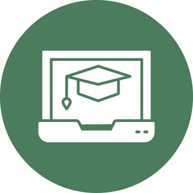 Dizüstü bilgisayar simgesi, vektör illüstrasyonu