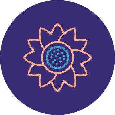 Çiçeğin vektör illüstrasyonu