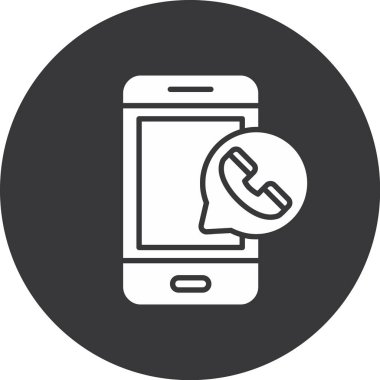 Telefon simgesi vektör illüstrasyonu