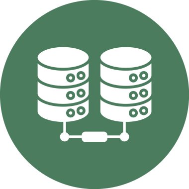 veritabanı vektör simgesi modern basit tasarım