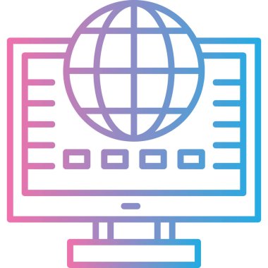 seo modern simgesinin vektör illüstrasyonu