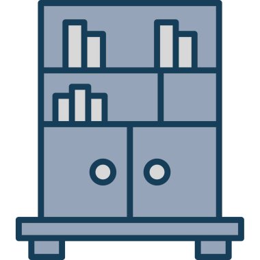 Mobilya kabinesinin iç simgesi - taslak biçimi