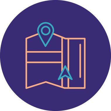 konum. Web simgesi basit illüstrasyon