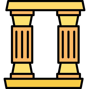 sütun simgesi - taslak biçimi