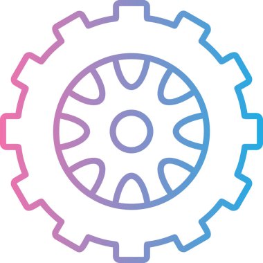 Teçhizat Web simgesi basit illüstrasyon