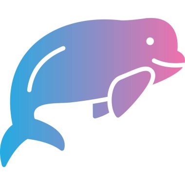 Balina. Web simgesi basit illüstrasyon