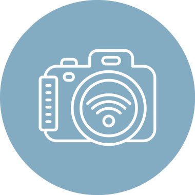 kamera simgesi vektör illüstrasyonu