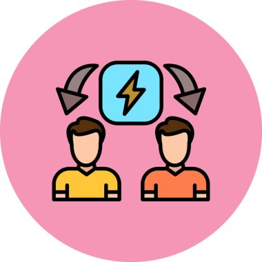 Modern simgenin vektör illüstrasyonu