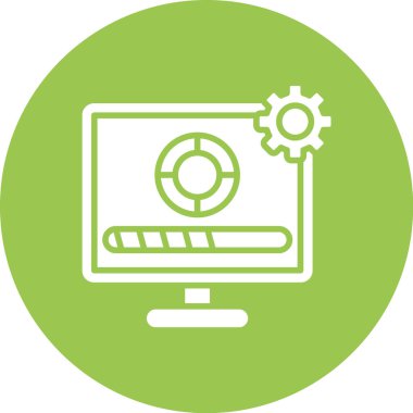 Modern bilgisayar simgesinin vektör illüstrasyonu