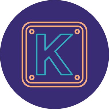 Modern b 'nin vektör illüstrasyonu eksik simgesi