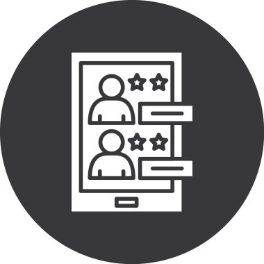 Geribildirim vektörü düz simge