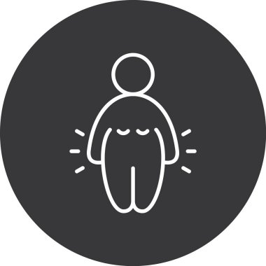 İnsan gövdesi simgesinin vektör illüstrasyonu