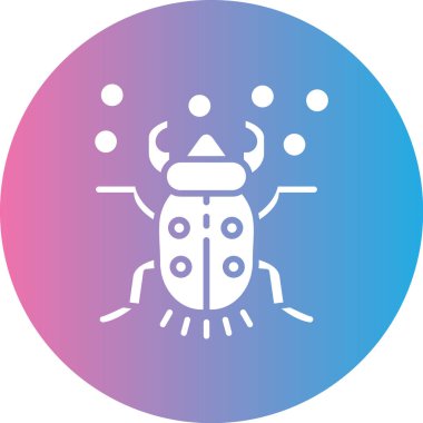 Böcek simgesinin vektör çizimi