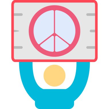 Bir karikatür gaz ikonunun vektör çizimi