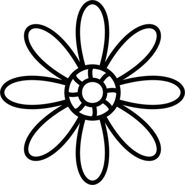 çiçek simgesi vektör illüstrasyonu