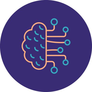 Vektör Beyin simgesi illüstrasyonu