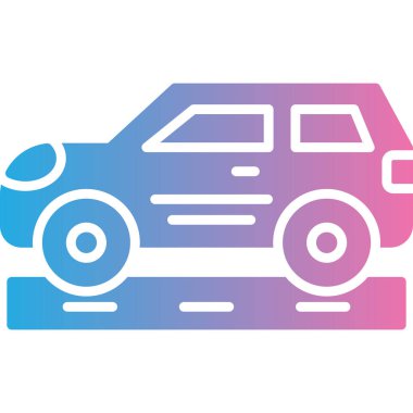 araba simgesi vektör illüstrasyonu