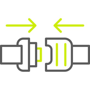 Tek izole simge çizgi film simgesinin vektör illüstrasyonu