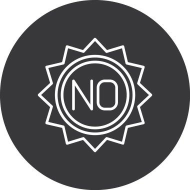 İşaret simgesi yok. vektör illüstrasyonu