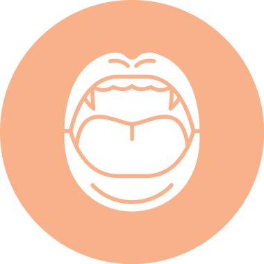 İnsan yüzü simgesinin vektör illüstrasyonu