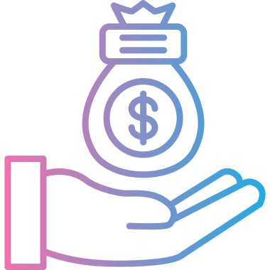 Dolar simgesi vektör illüstrasyonu