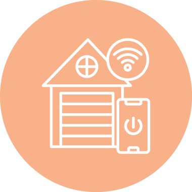 Modern ev simgesinin vektör illüstrasyonu