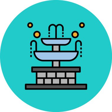 Su simgesinin vektör illüstrasyonu