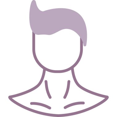 Adam avatar ikonu. özet erkek profil çizimi