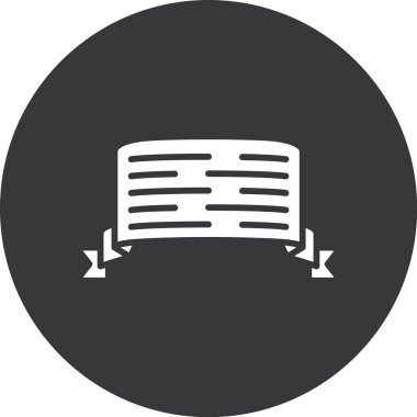 belge simgesi vektör illüstrasyonu