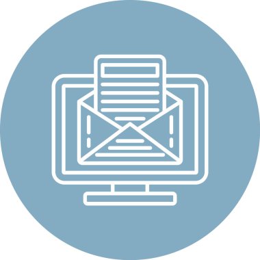 e- posta iletisi vektör illüstrasyonu