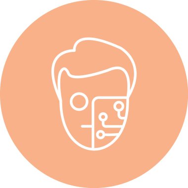 Modern b 'nin vektör illüstrasyonu insanoğlunun ikonundan yoksun