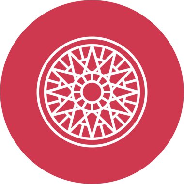 Güzel dairesel bir süsün vektör çizimi