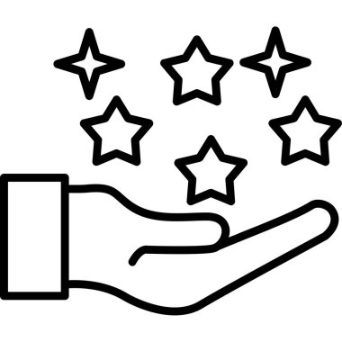 yıldız simgesi vektör illüstrasyonu